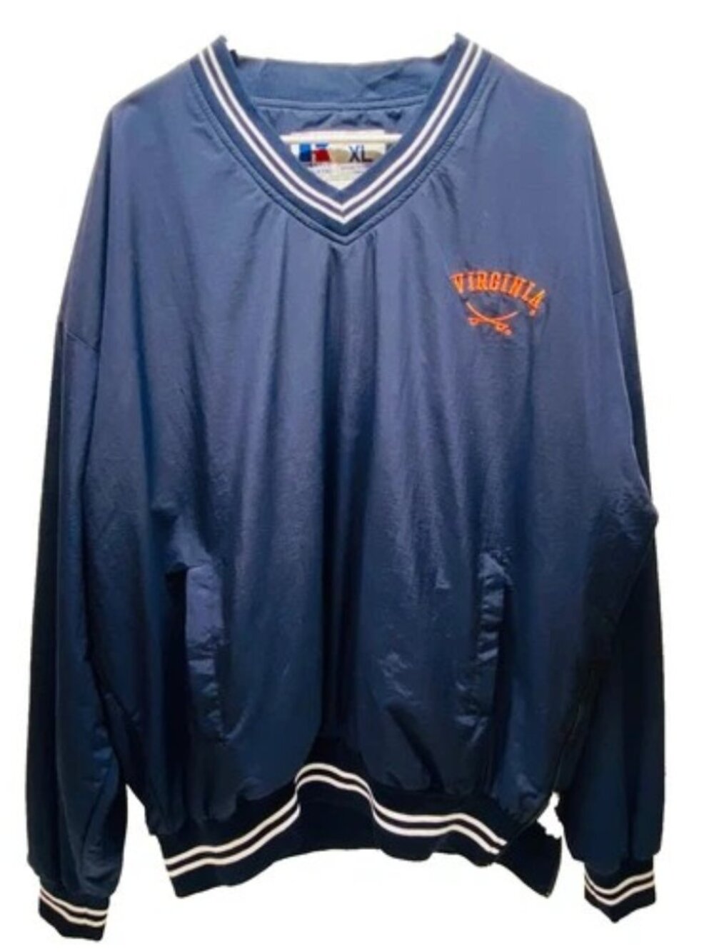 Vintage Virginia Cavaliers Jacket Men's XL Navy Blue Y2K Russell Athletic EUC